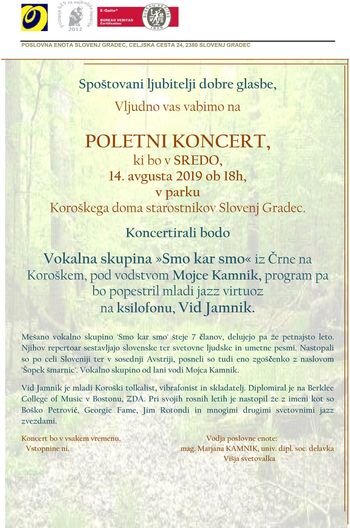 VABILO NA POLETNI KONCERT