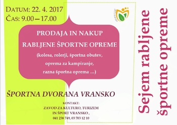 SEJEM RABLJENE ŠPORTNE OPREME SEJEM RABLJENE ŠPORTNE OPREME