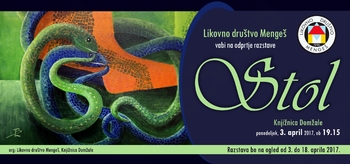 Mengeški likovniki s "Stolom" v Knjižnici Domžale