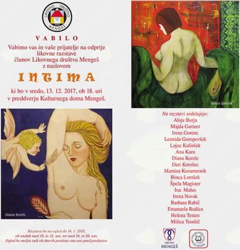 LIKOVNA RAZSTAVA "INTIMA"