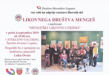 RAZSTAVA LIKOVNIH DEL LIKOVNEGA DRUŠTVA MENGEŠ