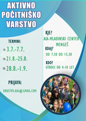 Počitniške aktivnosti za otroke