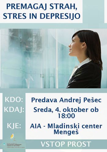 Premagaj strah, stres in depresijo