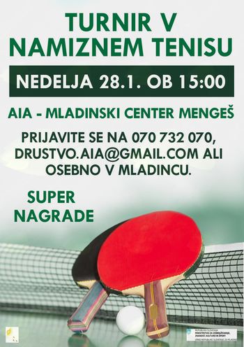 Turnir v namiznem tenisu