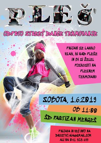 PLEŠ' odprto street dance tekmovanje