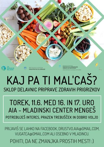 Delavnica priprave zdravih prigrizkov