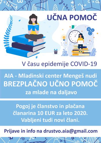 BREZPLAČNA učna pomoč NA DALJAVO