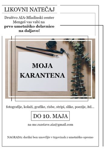 Likovni natečaj I Moja Karantena