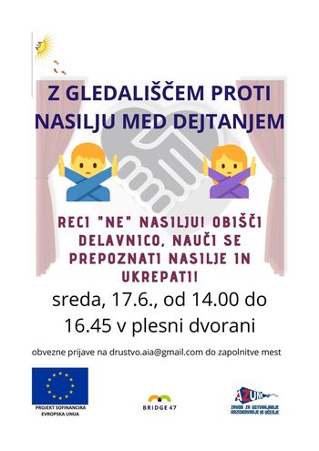 Z gledališčem proti nasilju - delavnica za mlade
