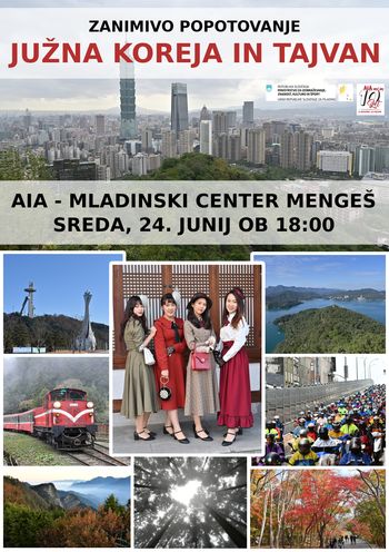 Zanimivo popotovanje - Južna Koreja in Tajvan