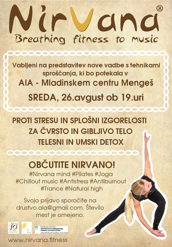 Predstavitev vadbe Nirvana