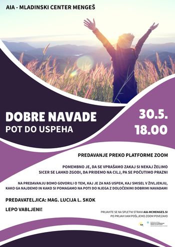 DOBRE NAVADE, POT DO USPEHA