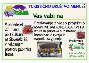 ZASADITVE BALKONSKEGA CVETJA