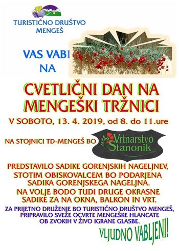 CVETLIČNI DAN NA MENGEŠKI TRŽNICI