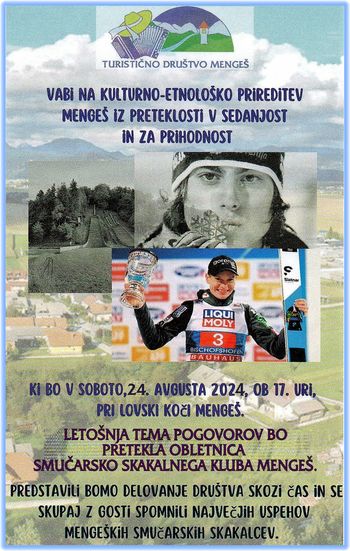 Mengeš iz preteklosti v sedajost in za prihodnost, tema: SMUČARSKO SKAKALNI KLUB MENGEŠ