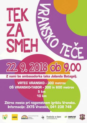 »TEK ZA SMEH – VRANSKO TEČE 2018 »TEK ZA SMEH – VRANSKO TEČE 2018