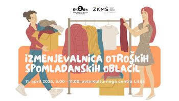 Enkratna izmenjevalnica spomladanskih otroških oblačil