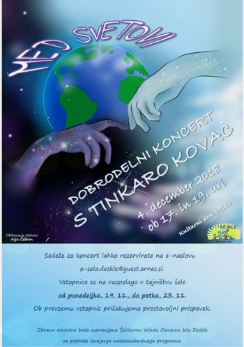 OŠ Deskle - Dobrodelni koncert s Tinkaro Kovač