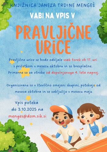 PRAVLJIČNE URICE V KNJIŽNICI MENGEŠ