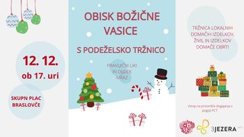 Obisk božične vasice s podeželsko tržnico