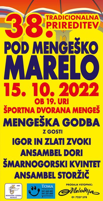 Mengeška godba vabi na 38. Pod mengeško marelo  