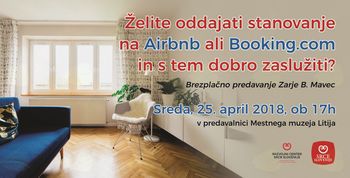 Želite oddajati stanovanje na Airbnb ali Booking.com in s tem dobro zaslužiti?