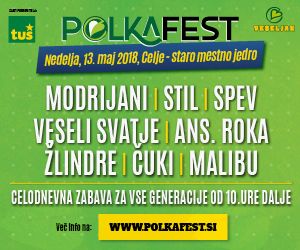 ZAPLEŠITE Z NAMI: PRIHAJA POLKAFEST 2018!    13. maj 2018 v Celju