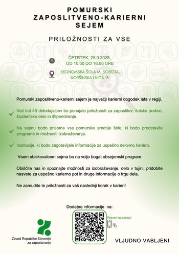 VABILO NA POMURSKI ZAPOSLITVENO - KARIERNI SEJEM 