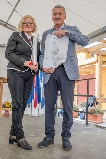 Občina Veržej prejela srebrnik ob 25-letnici delovanja JSKD RS