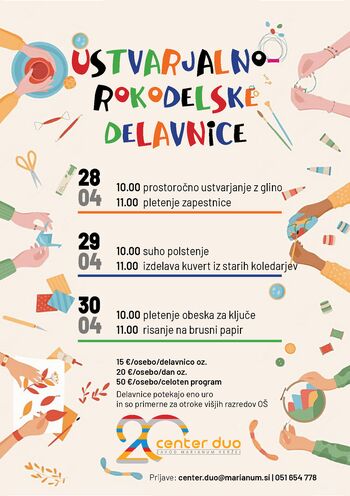 VABILO NA USTVARJALNO-ROKODELSKE DELAVNICE VABILO NA USTVARJALNO-ROKODELSKE DELAVNICE