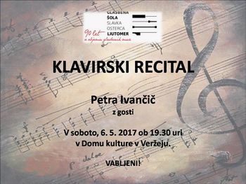 Klavirski recital Petre Ivančič