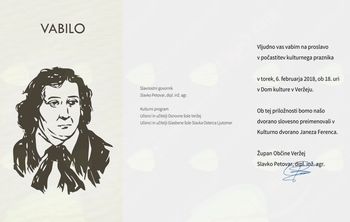 Proslava v počastitev kulturnega praznika