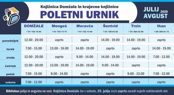 Knjižnica vas k obisku vabi tudi v poletnih dneh