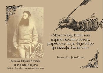 Razstava del Janka Kersnika ob 170-letnici rojstva