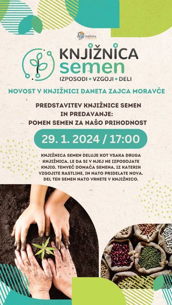 Predstavitev Knjižnice semen in predavanje