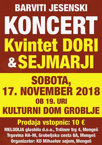 BARVITI jesenski KONCERT