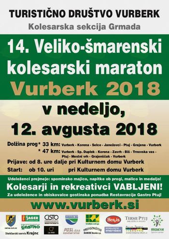 14. Veliko-šmarenski kolesarski maraton 14. Veliko-šmarenski kolesarski maraton