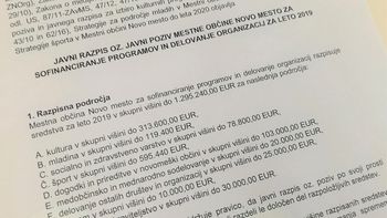 Objavljen javni poziv za sofinanciranje programov in delovanje organizacij za leto 2019
