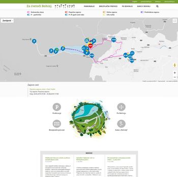 PROMET V BOHINJU NA SVOJI SPLETNI STRANI