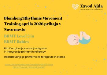 BRMT Babies – izobraževanje o razvoju dojenčka in primarnih refleksih