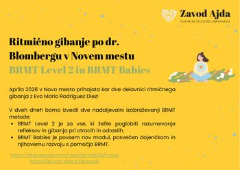 BRMT Modul 2 – izobraževanje o primarnih refleksih in razvoju živčnega sistema