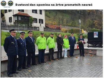 Dogodek v počastitev Svetovnega dne spomina na žrtve prometnih nesreč
