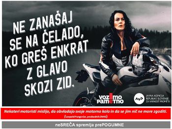 NPA vozniki enoslednih vozil-pogosto žrtve prometnih nesreč
