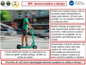 Nacionalna preventivna akcija »VARNOST VOZNIKOV E-SKIROJEV«