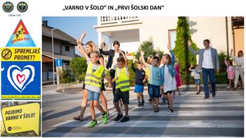 Prvi šolski dan – skrb za varnost otrok v prometu ostaja ključna