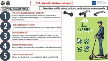 Previdno z uporabo e-skirojev