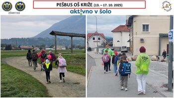 Oktobrski »Pešbus« OŠ Križe 