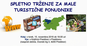 SPLETNO TRŽENJE ZA MALE TURISTIČNE PONUDNIKE