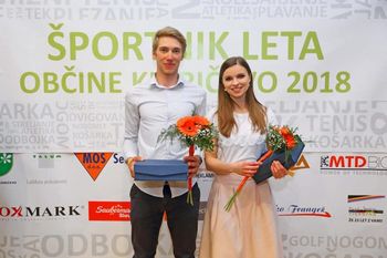 Katja Babič in Luka Sagadin sta naj športnika Občine Kidričevo