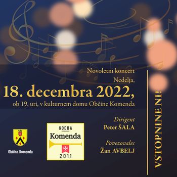 Novoletni koncert Godbe Komenda